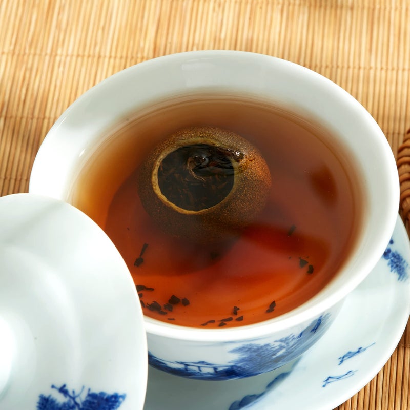 ChaWuWarmSun [A] Mini-Citrus Ripe Pu erh Tea, 10oz(290g),Fragrant Citrus Aroma with Puer Smooth,Origin of China 10oz(290g) - Image 5